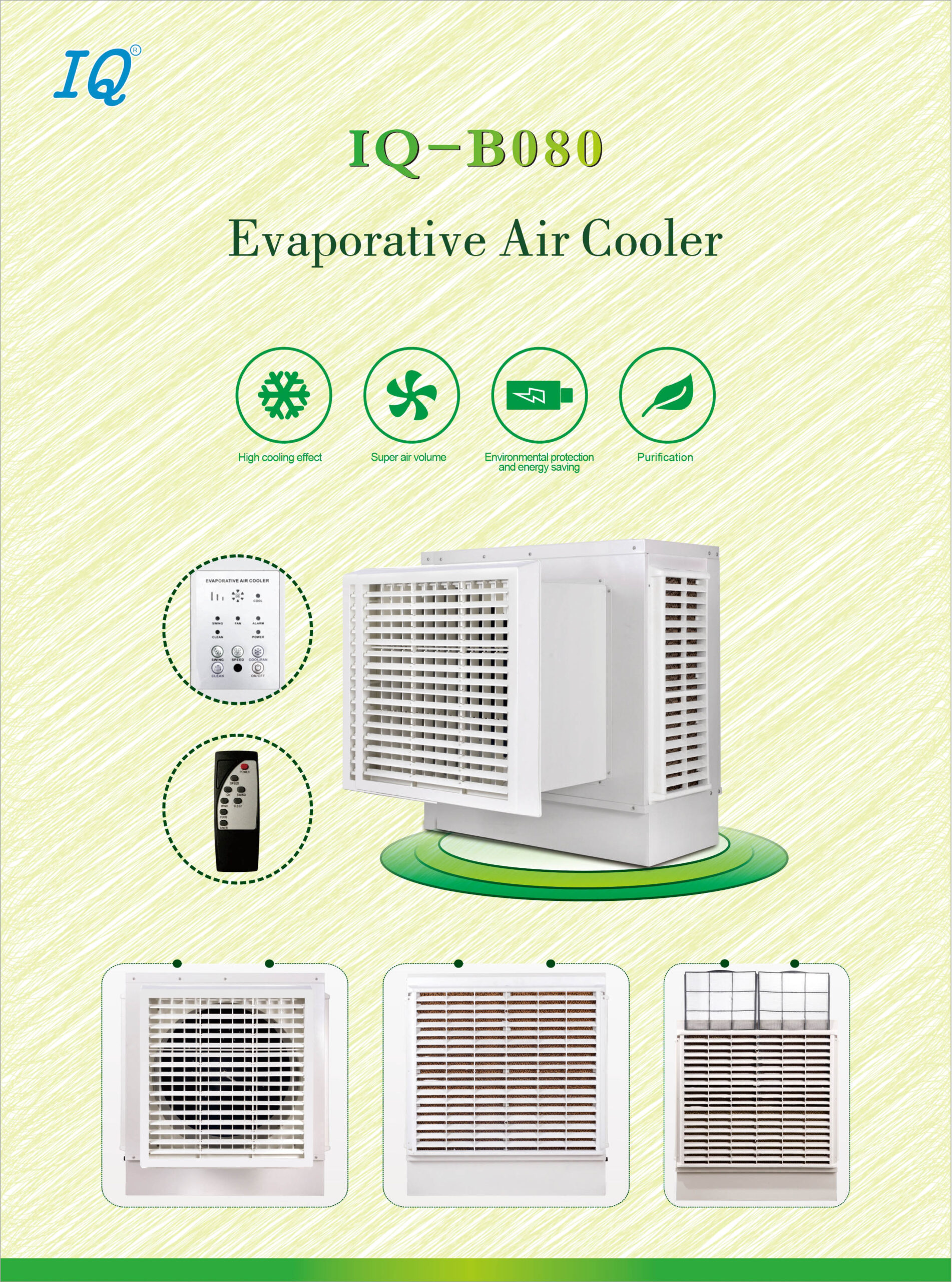 IQ Evaporative Air Cooler - IQ-B080 Window air cooler